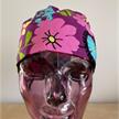 Kopfbedeckung, OP-Haube Modell Blumenmeer zum Binden aus Baumwolle | Bild 4