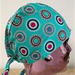 Kopfbedeckung, OP-Haube Modell Punkte zum Binden aus Baumwolle | Bild 2