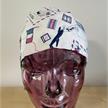 Kopfbedeckung, OP-Haube Modell Postkarte zum Binden aus Baumwolle | Bild 4