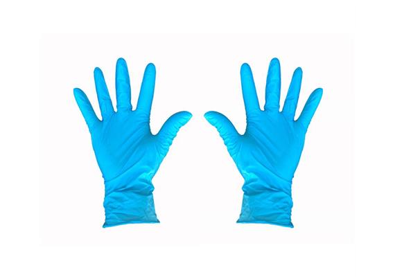 Nitril blaue Einweg-Handschuhe Gr. M 100 Stk